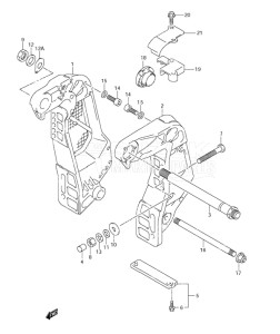 Outboard DF 115 drawing Clamp Bracket