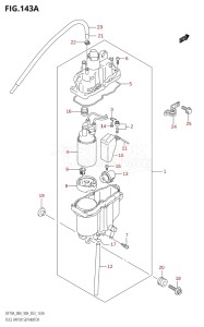 09003F-010001 (2010) 90hp E03-USA (DF90ATK10) DF90A drawing FUEL VAPOR SEPARATOR