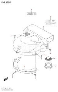 DF175TG From 17502F-610001 (E03)  2016 drawing SILENCER /​ RING GEAR COVER (DF175TG:E03)