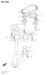 DF250ST From 25004F-910001 (E03)  2019 drawing OIL PUMP