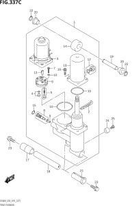 05003F-910001 (2019) 50hp E03-USA (DF50AT) DF50A drawing TRIM CYLINDER (DF50AVT,DF60AVT)