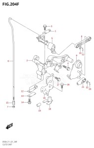 04003F-240001 (2022) 40hp E01 E11-Gen. Export 1-and 2 (DF40A  DF40AQH  DF40AQH  DF40AT  DF40AT  DF40ATH  DF40ATH) DF40A drawing CLUTCH SHAFT ((DF50AVT,DF60AVT):E03)