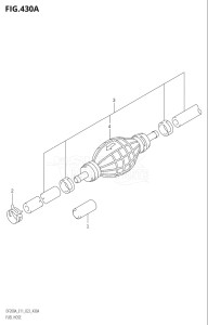 15003Z-040001 (2020) 150hp E01 E03 E40-Gen. Export 1 - USA (DF150AZ) DF150AZ drawing FUEL HOSE