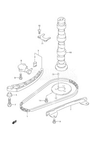 Outboard DF 30 drawing Camshaft