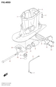 DF175AP From 17503P-910001 (E01 E40)  2019 drawing DRIVE SHAFT HOUSING (DF200AP:E40)