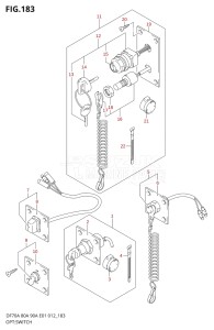 08002F-310001 (2013) 80hp E40-Costa Rica (DF80A) DF80A drawing OPT:SWITCH (DF90A E01)