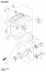 DF60A From 06002F-710001 (E01 E40)  2017 drawing GEAR CASE (DF40ATH:E01)