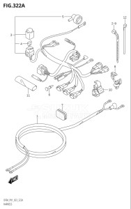 00994F-340001 (2023) 9.9hp P01-Gen. Export 1 (DF9.9A) DF9.9A drawing HARNESS ((DF8A,DF9.9A):(020,021,022))