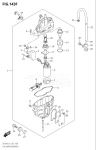 14003F-610001 (2016) 140hp E01 E3 E40-Gen. Export 1 - USA - Costa Rica (DF140AT) DF140A drawing FUEL VAPOR SEPARATOR (DF140AT:E11)