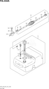 03003F-510001 (2005) 30hp P01 P40-Gen. Export 1 (DF30A  DF30AQ  DF30AR  DF30AT  DF30ATH) DF30A drawing FUEL TANK