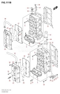 DF225Z From 22503Z-910001 (E03)  2019 drawing CYLINDER HEAD (DF250T,DF250Z)