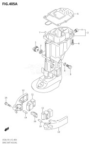 00995F-310001 (2013) 9.9hp P01-Gen. Export 1 (DF9.9BP  DF9.9BR) DF9.9B drawing DRIVE SHAFT HOUSING