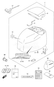 Outboard DF 60A drawing Engine Cover