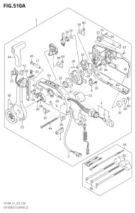 10003F-810001 (2018) 100hp E11-Gen. Export 2 (DF100AT) DF100A drawing OPT:REMOTE CONTROL (2) (E11)