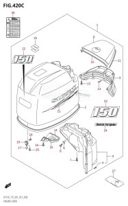 DF175Z From 17502Z-210001 (E01 E40)  2012 drawing ENGINE COVER (DF150Z:E01)