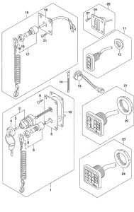 Outboard DF 350A drawing Switch