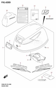 DF15A From 01504F-510001 (P01)  2015 drawing ENGINE COVER (DF15A:P01)