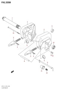 DF15 From 01503F-010001 (P03)  2010 drawing CLAMP BRACKET (DF9.9:(K5,K6,K7,K8,K9),DF9.9R:(K5,K6,K7,K8,K9),DF15:(K5,K6,K7,K8,K9,K10,011))