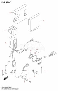 DF50A From 05004F-710001 (E01)  2017 drawing PTT SWITCH /​ ENGINE CONTROL UNIT (DF40ATH:E01)