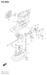 DF70A From 07003F-610001 (E01 E40)  2016 drawing DRIVE SHAFT HOUSING (DF90ATH:E40)