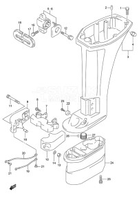 Outboard DF 9.9 drawing Drive Shaft Housing