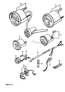 DT25 From 02503-405316-407354 ()  1984 drawing OPTIONAL : ELECTRICAL