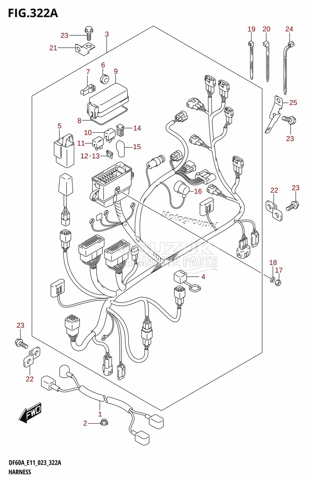 HARNESS (DF40A,DF40ATH,DF50A,DF50ATH)