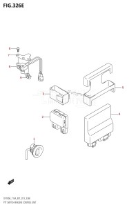 DF115AZ From 11503Z-310001 (E01 E40)  2013 drawing PTT SWITCH /​ ENGINE CONTROL UNIT (DF115AZ:E01)