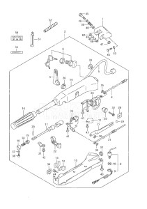 Outboard DF 70 drawing Tiller Handle (Type:H)