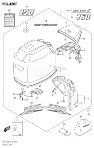 DF175T From 17502F-610001 (E01 E40)  2016 drawing ENGINE COVER (DF150TG:E01,DF150ZG:E01)