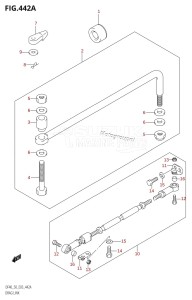 DF50 From 05001F-251001 (E03)  2002 drawing DRAG LINK