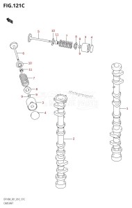 DF100A From 10003F-310001 (E01 E40)  2013 drawing CAMSHAFT (DF115AT:E01)