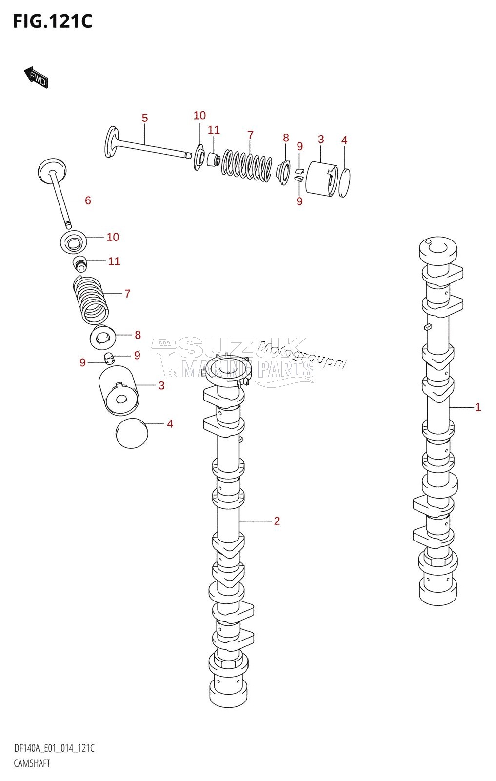 CAMSHAFT (DF115AT:E01)