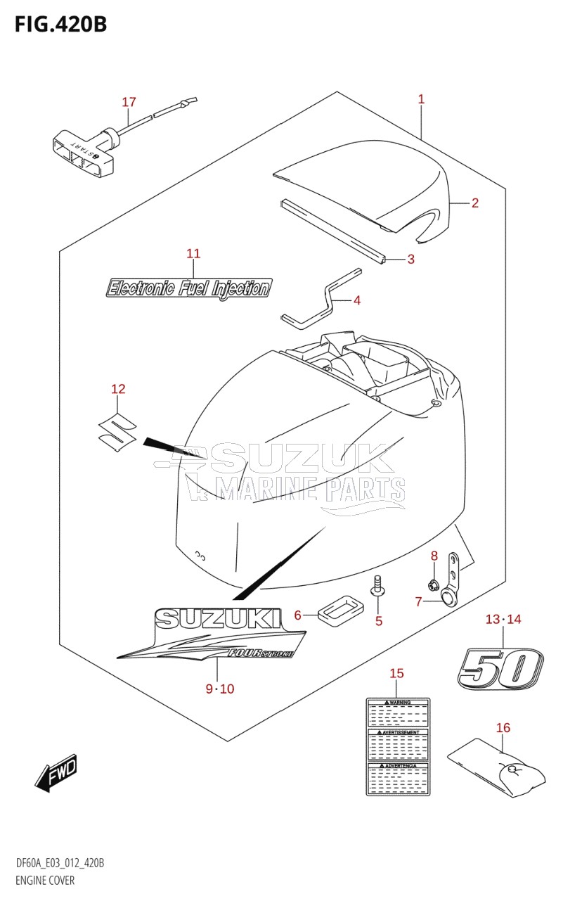 ENGINE COVER (DF50A:E03)