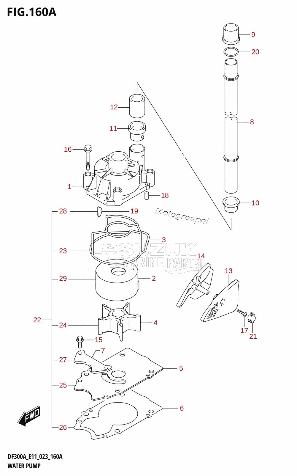 WATER PUMP (E01,E03,E11)