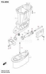 DF40A From 04003F-610001 (E01 E34)  2016 drawing DRIVE SHAFT HOUSING (DF60AQH:E40)