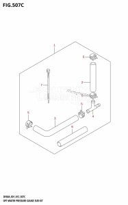 DF50A From 05003F-210001 (E01)  2012 drawing OPT:WATER PRESSURE GAUGE SUB KIT (DF40AST:E34)