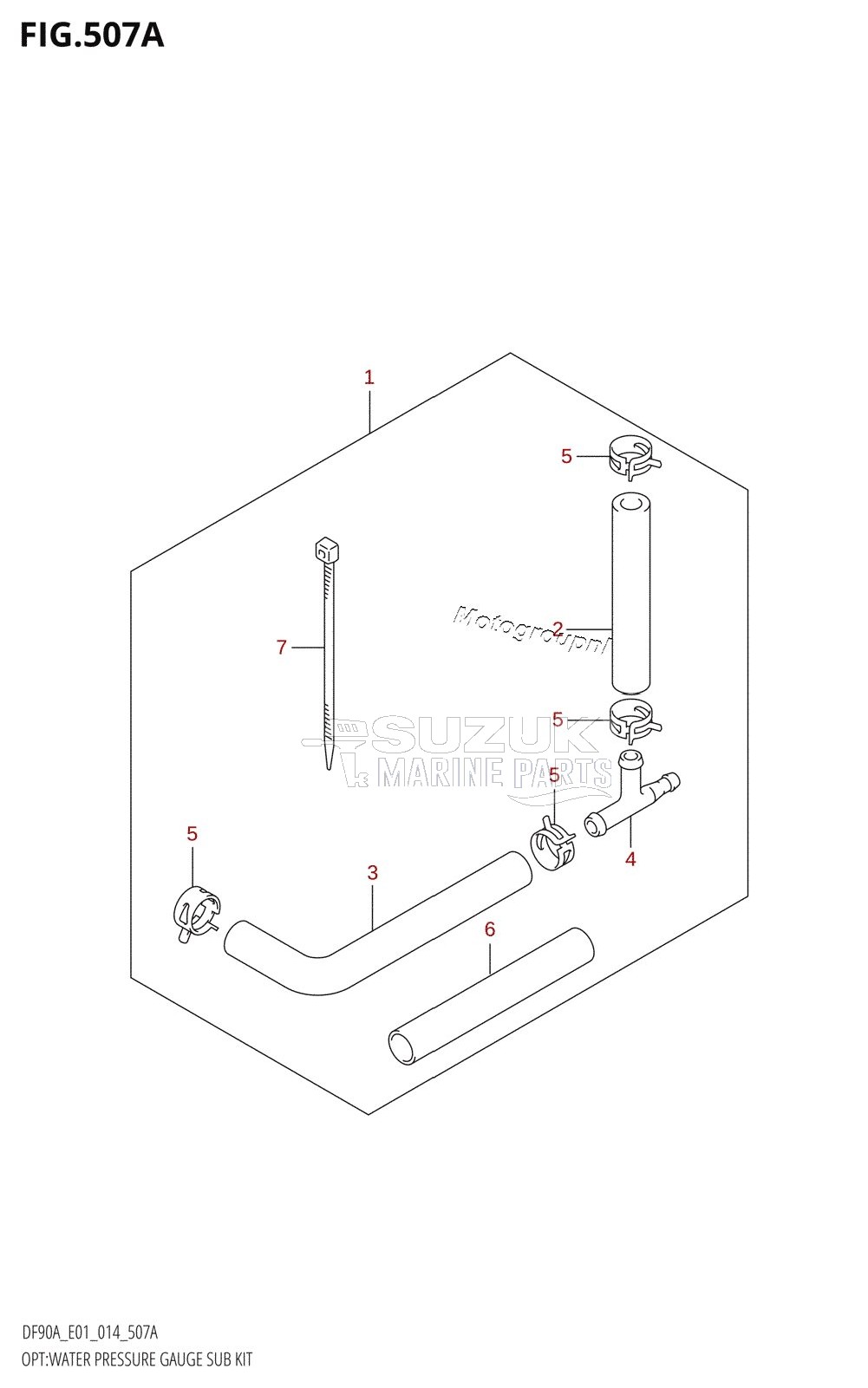 OPT:WATER PRESSURE GAUGE SUB KIT