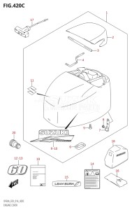 06002F-610001 (2016) 60hp E03-USA (DF60A) DF60A drawing ENGINE COVER (DF60A:E03)