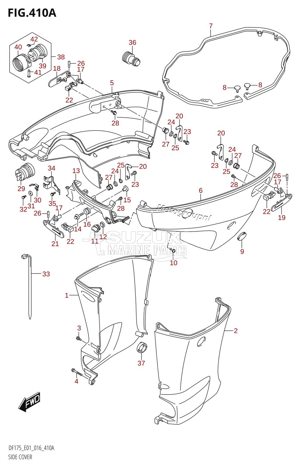 SIDE COVER (DF150T:E01)