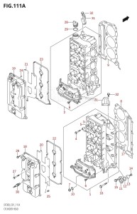 DF300Z From 30001Z-780001 (E01)  2007 drawing CYLINDER HEAD