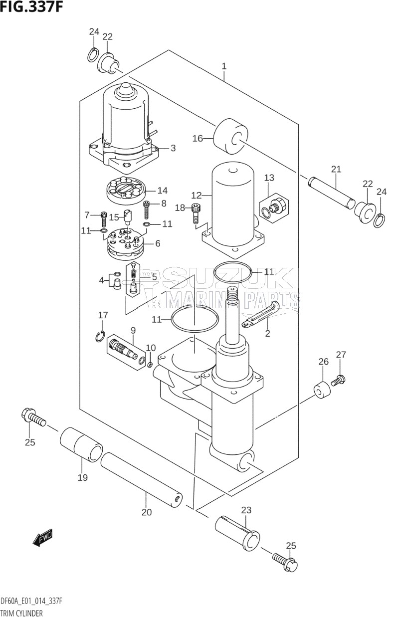 TRIM CYLINDER (DF60A:E01)