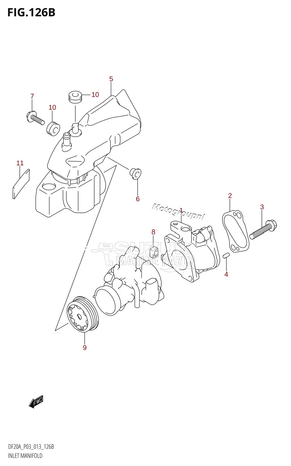 INLET MANIFOLD (DF9.9BR:P03)