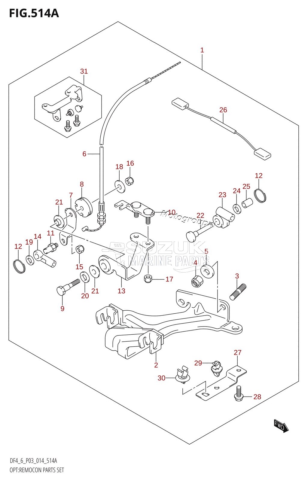 OPT:REMOCON PARTS SET