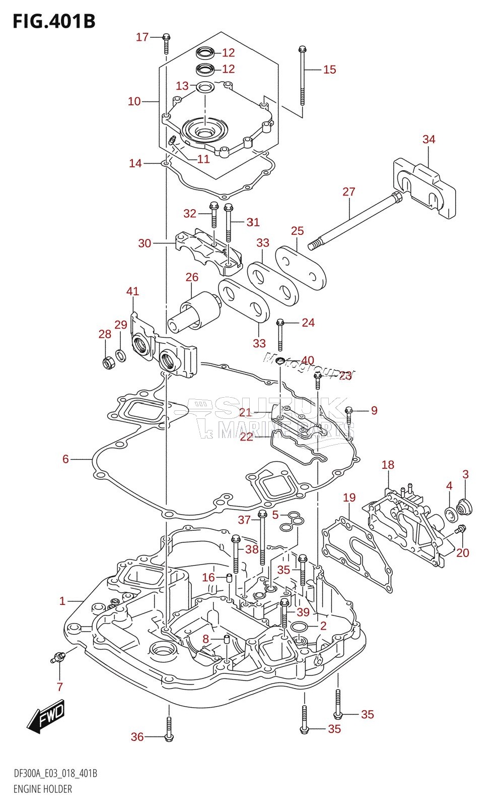 ENGINE HOLDER (DF250A)