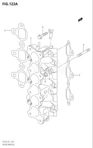 22501F-421001 (2004) 225hp E01-Gen. Export 1 (DF225TK4) DF225T drawing INTAKE MANIFOLD