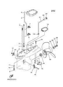 Z300TURD drawing LOWER-CASING-x-DRIVE-2