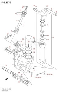 DF200Z From 20002Z-210001 (E01 E40)  2012 drawing TRIM CYLINDER (DF225Z:E01:(X-TRANSOM,XX-TRANSOM))