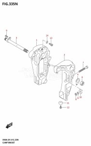 DF50A From 05004F-510001 (E01)  2015 drawing CLAMP BRACKET (DF50AVT:E01)