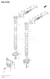 15002Z-310001 (2013) 150hp E01 E40-Gen. Export 1 - Costa Rica (DF150Z) DF150Z drawing CAMSHAFT (DF175Z:E01)